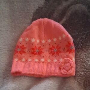 Charming Coral Knit Beanie for Kids